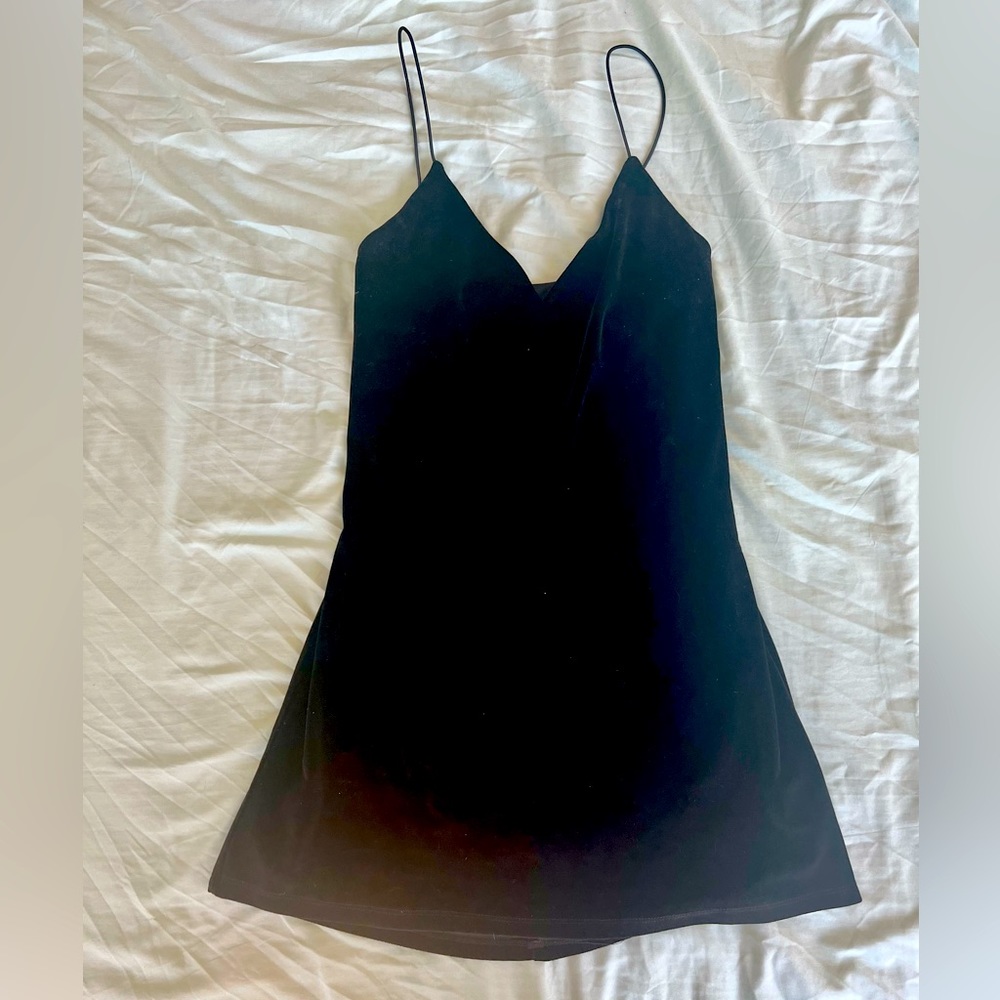 Black Velvet Dress. Size Small.